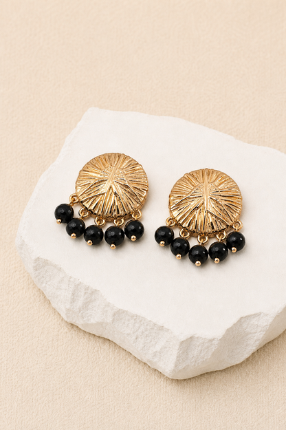 Soleil Noir Drop Earrings