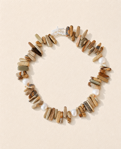 Desert Pearl Stone Choker