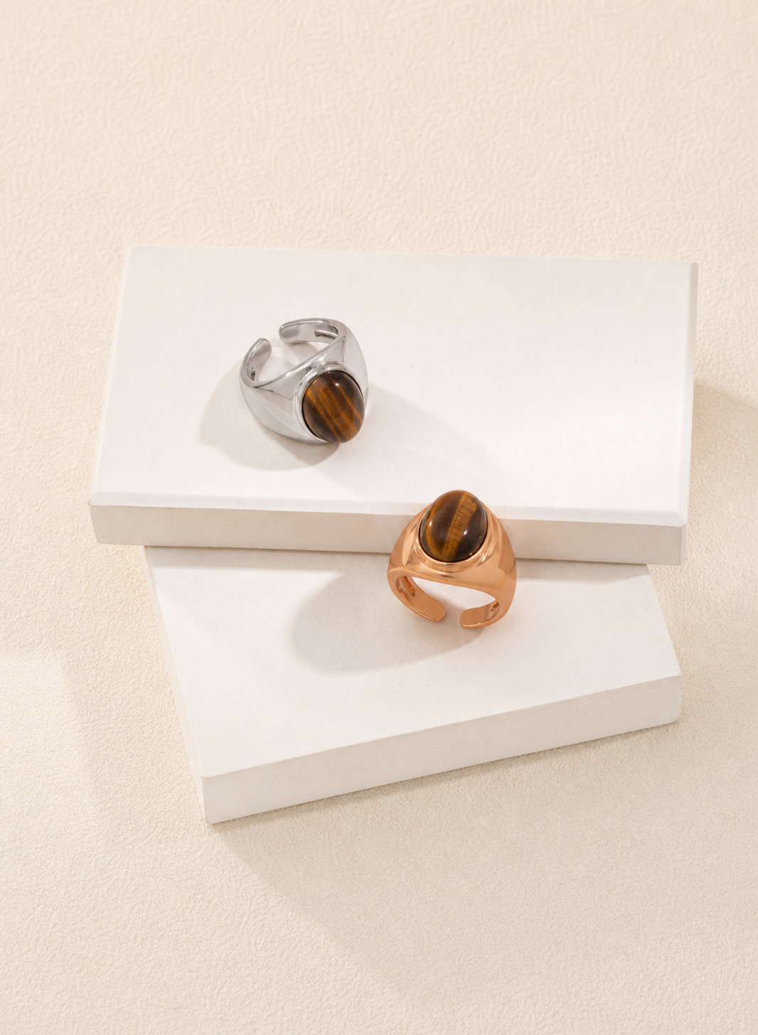 Tiger Eye Dome Ring