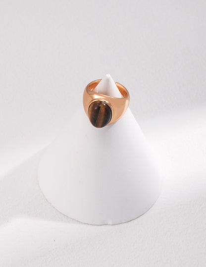 Tiger Eye Dome Ring