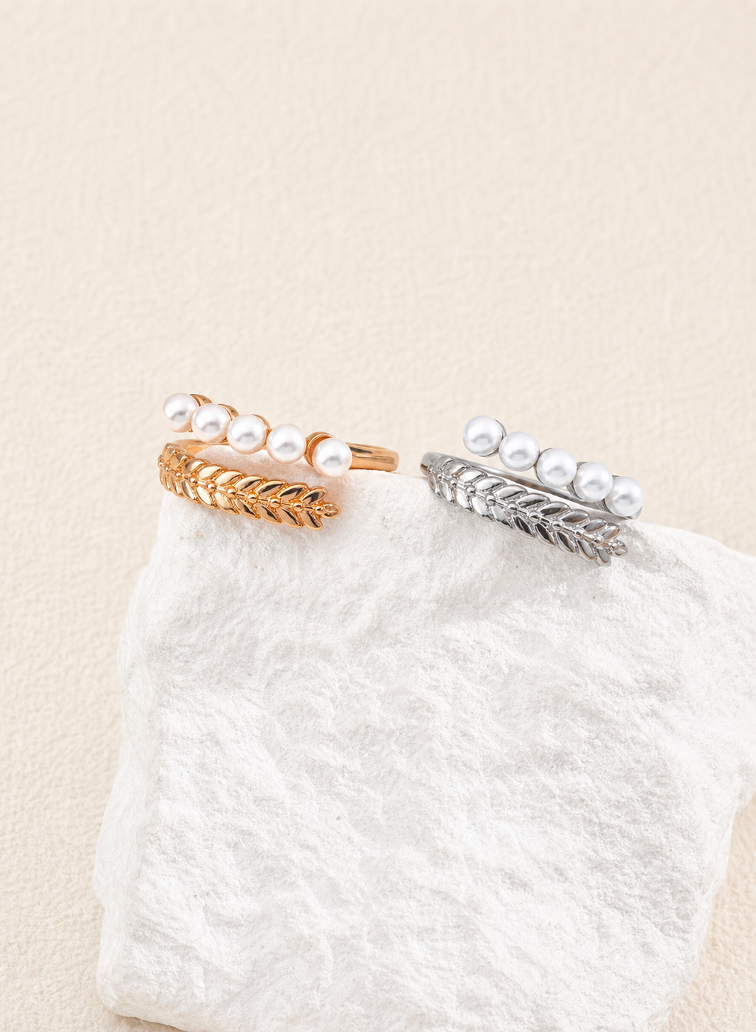 Pearl Laurel Ring