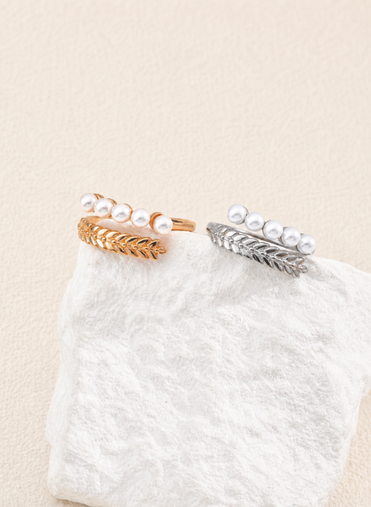 Pearl Laurel Ring
