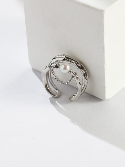 Perle Arc Chain Ring