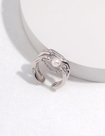 Perle Arc Chain Ring