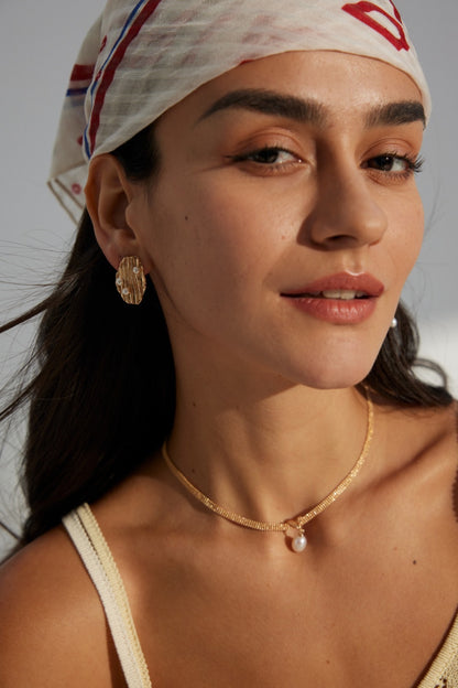 Perle Drift Asymmetrical Earrings