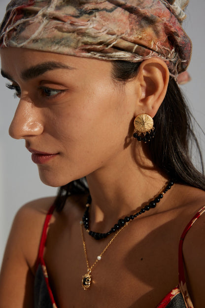 Soleil Noir Drop Earrings