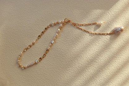 Celeste Pearl Lariat Necklace