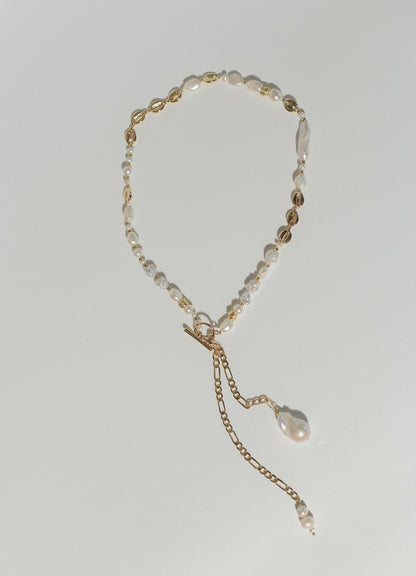 Celeste Pearl Lariat Necklace
