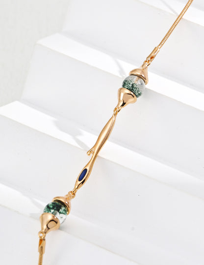Moss Agate Flow Necklace